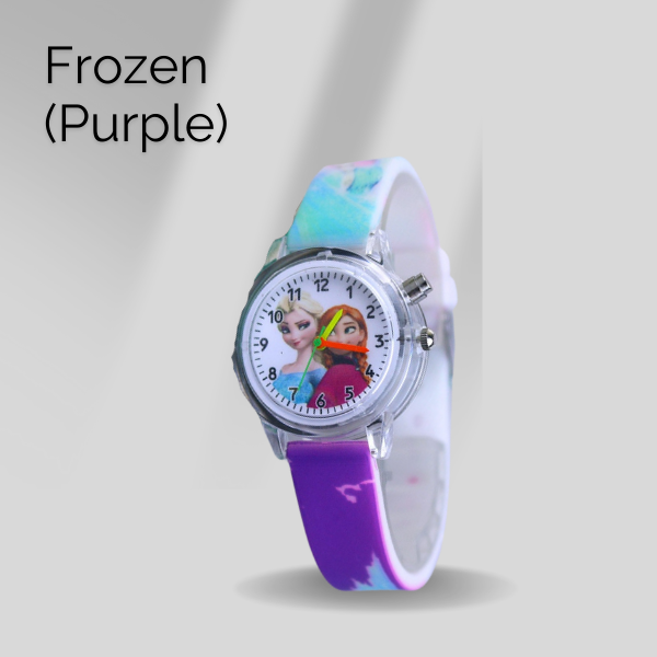 Disney Frozen Girls Flashing LCD Blue Ombre Silicone Watch, Bracelet and  Hair Accessory 3 Piece Set - Walmart.com